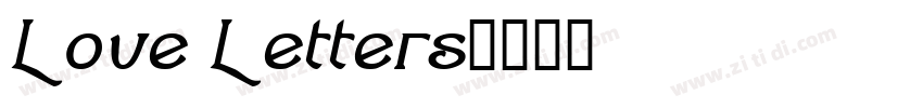 Love Letters字体转换